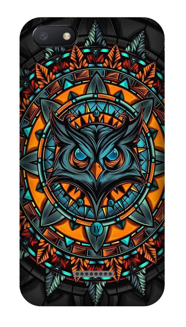Owl Mobile Back Case for Redmi 6A  (Design - 360)