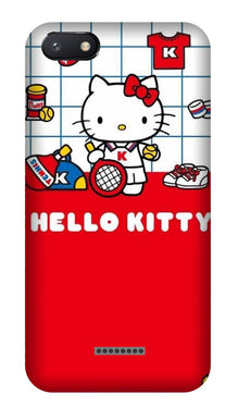 Hello Kitty Mobile Back Case for Redmi 6A  (Design - 363)