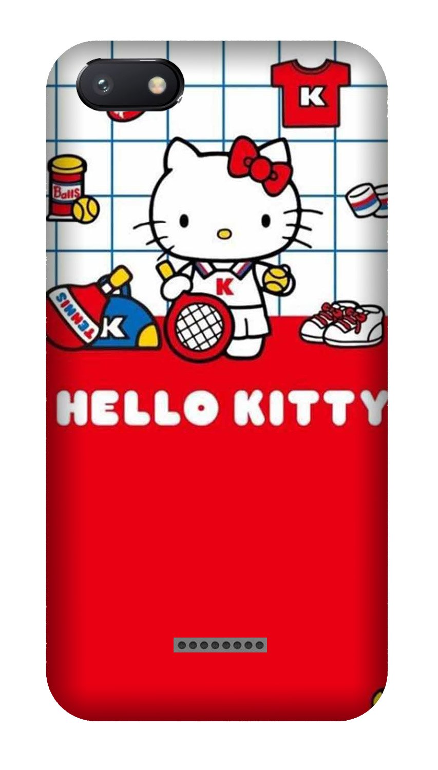 Hello Kitty Mobile Back Case for Redmi 6A  (Design - 363)