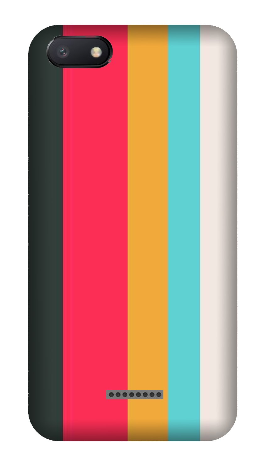 Color Pattern Mobile Back Case for Redmi 6A  (Design - 369)