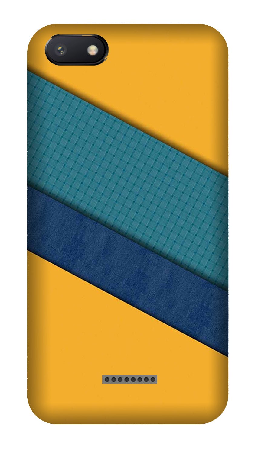Diagonal Pattern Mobile Back Case for Redmi 6A  (Design - 370)