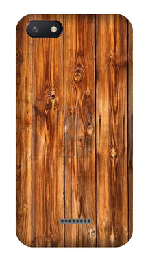 Wooden Texture Mobile Back Case for Redmi 6A  (Design - 376)