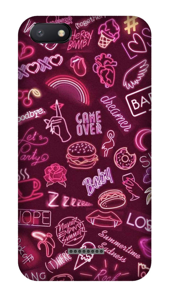 Party Theme Mobile Back Case for Redmi 6A  (Design - 392)