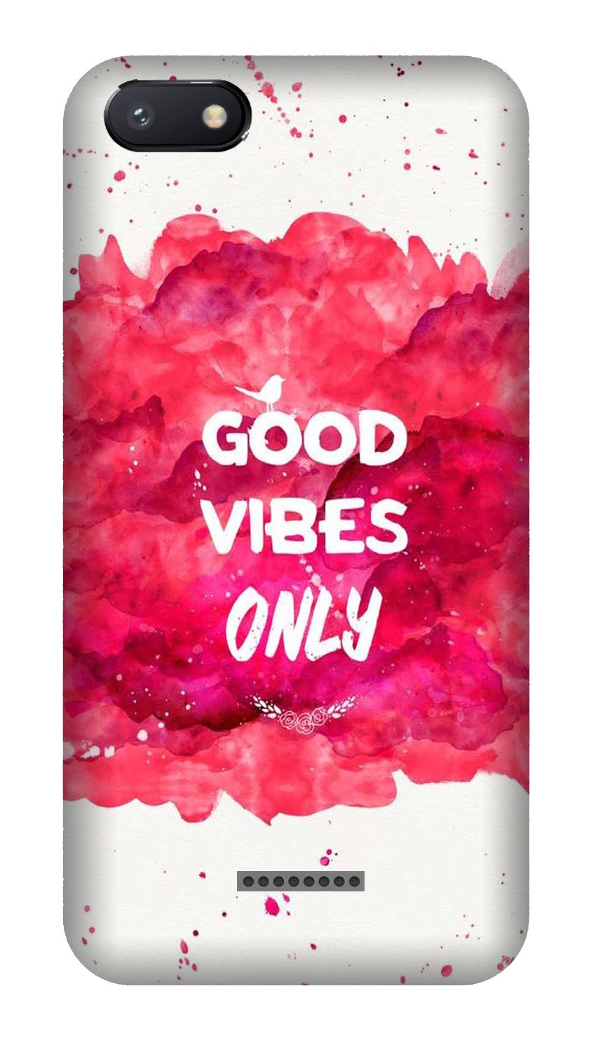 Good Vibes Only Mobile Back Case for Redmi 6A  (Design - 393)