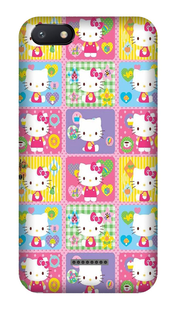 Kitty Mobile Back Case for Redmi 6A  (Design - 400)