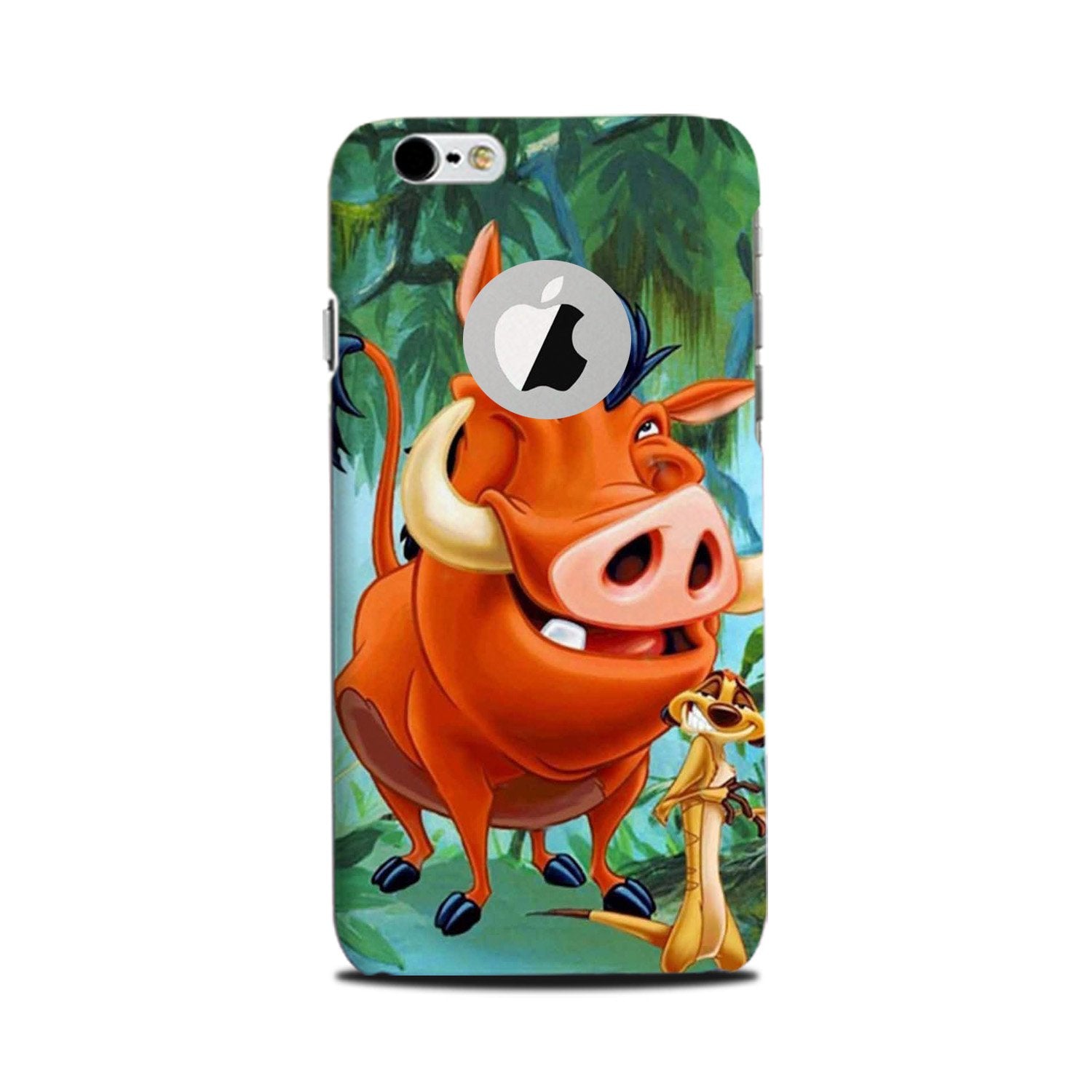 Timon and Pumbaa Mobile Back Case for iPhone 6 Plus / 6s Plus Logo Cut(Design - 305)