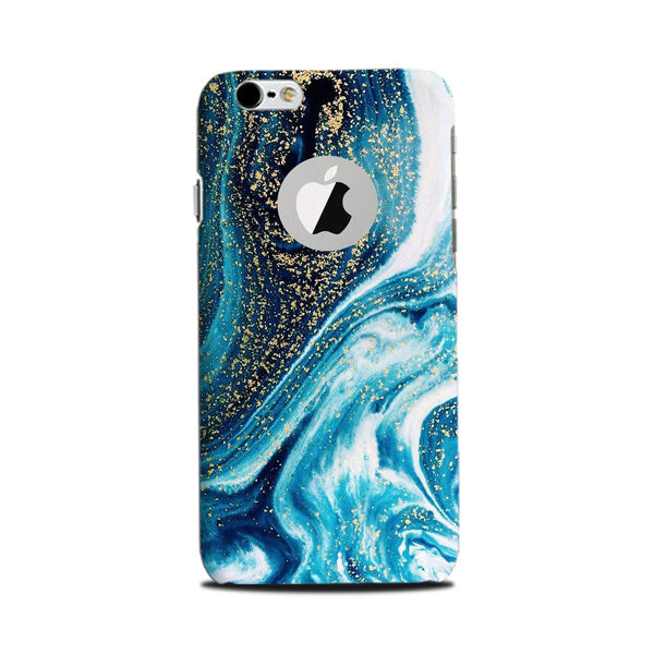 Marble Texture Mobile Back Case for iPhone 6 Plus / 6s Plus Logo Cut  (Design - 308)