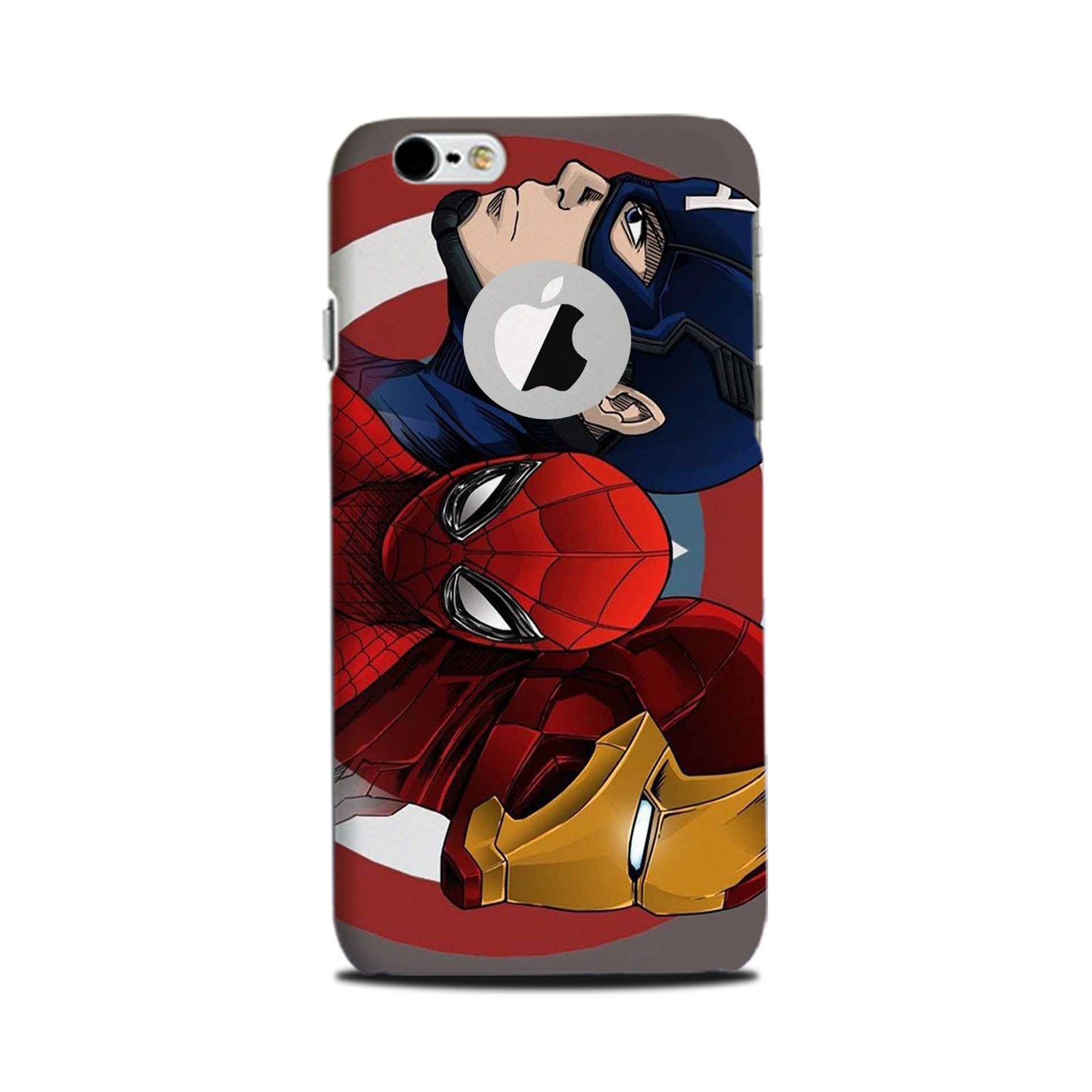 Superhero Mobile Back Case for iPhone 6 Plus / 6s Plus Logo Cut(Design - 311)