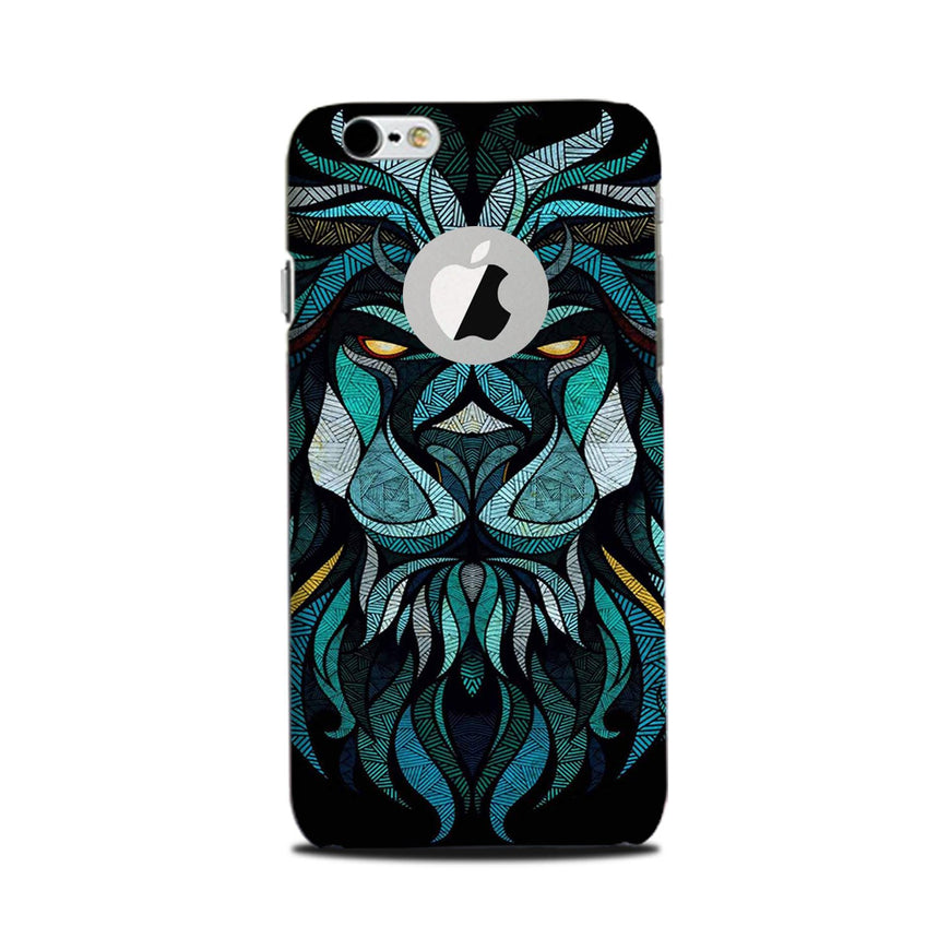 Lion Mobile Back Case for iPhone 6 Plus / 6s Plus Logo Cut  (Design - 314)