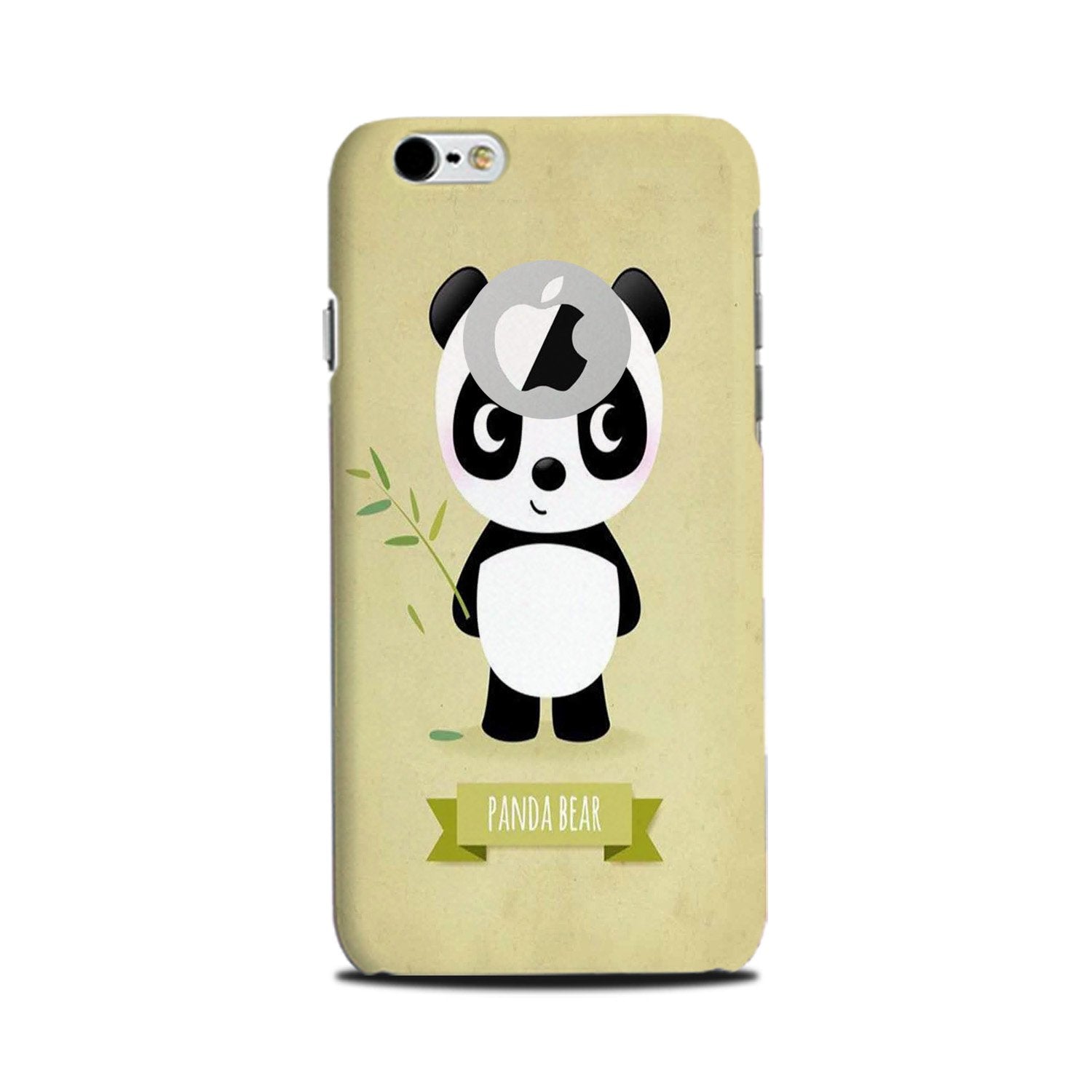 Panda Bear Mobile Back Case for iPhone 6 Plus / 6s Plus Logo Cut  (Design - 317)