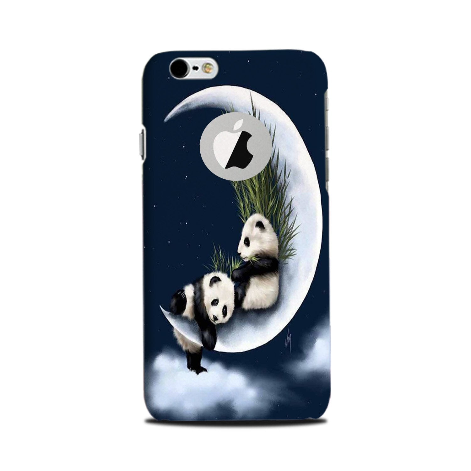 Panda Moon Mobile Back Case for iPhone 6 Plus / 6s Plus Logo Cut(Design - 318)
