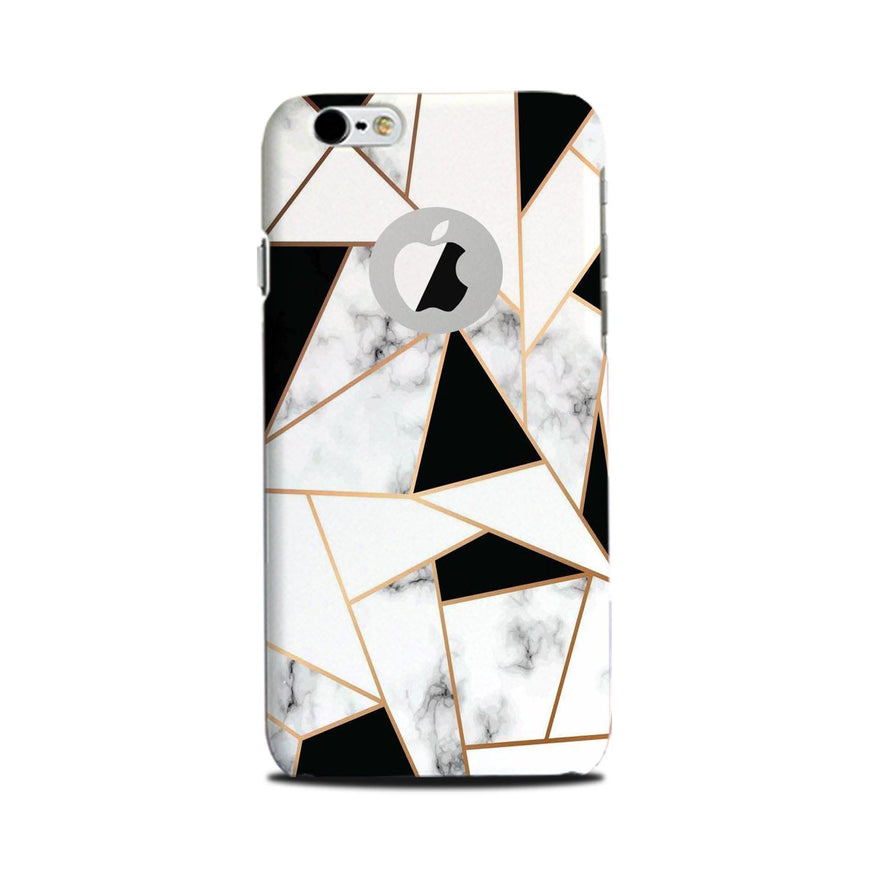 Marble Texture Mobile Back Case for iPhone 6 Plus / 6s Plus Logo Cut  (Design - 322)