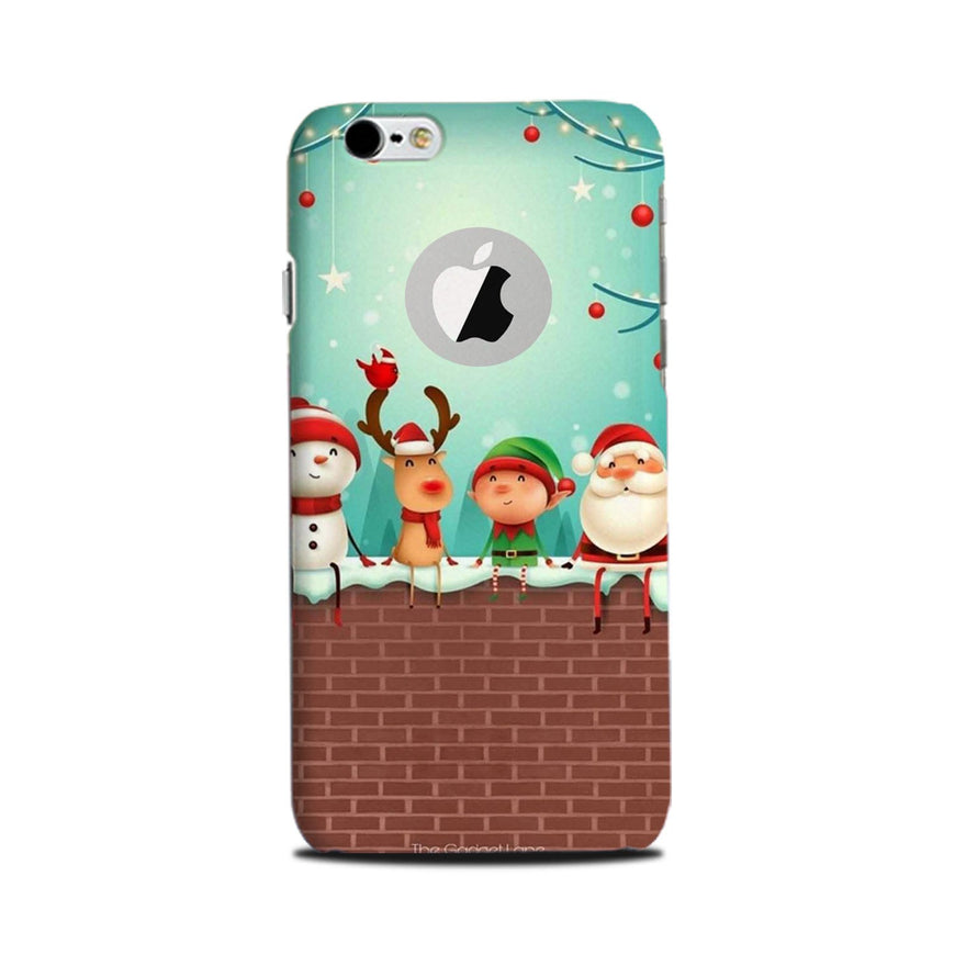 Santa Claus Mobile Back Case for iPhone 6 Plus / 6s Plus Logo Cut  (Design - 334)