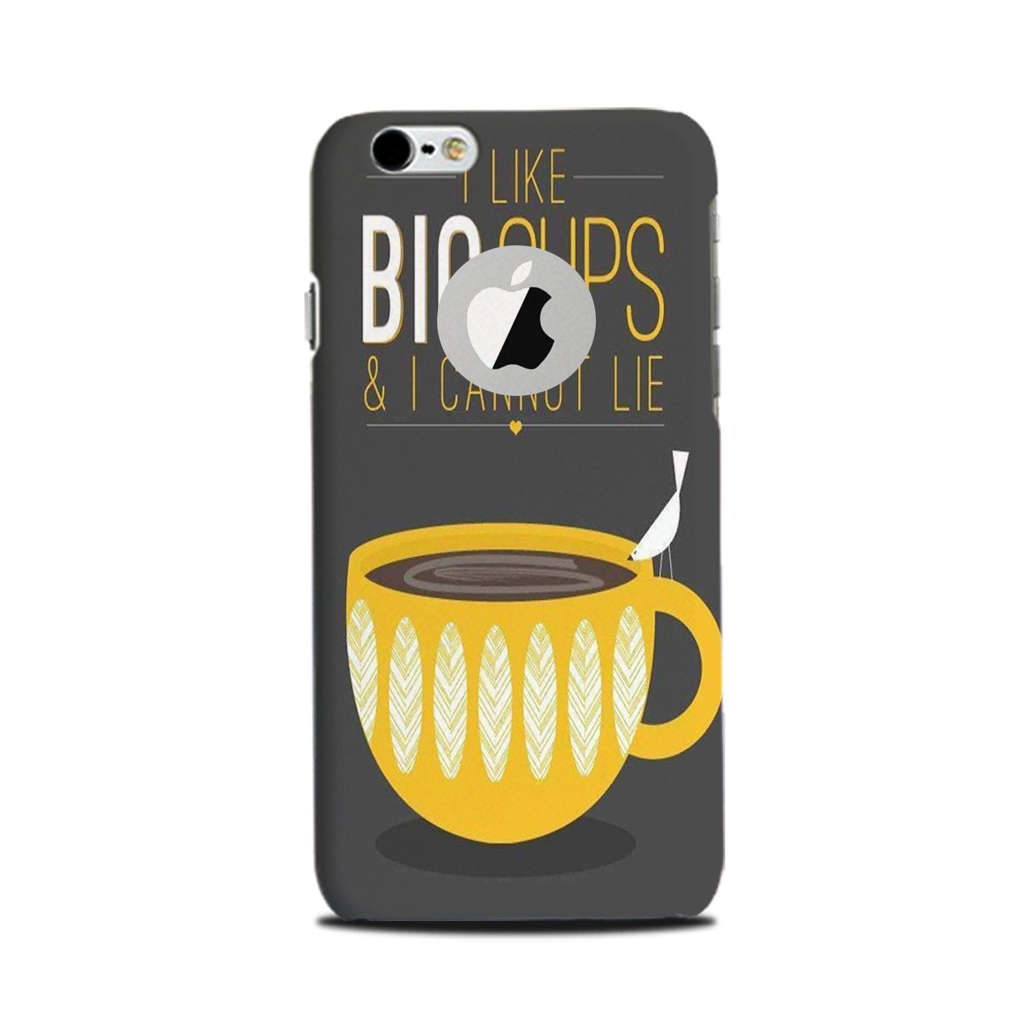 Big Cups Coffee Mobile Back Case for iPhone 6 Plus / 6s Plus Logo Cut  (Design - 352)