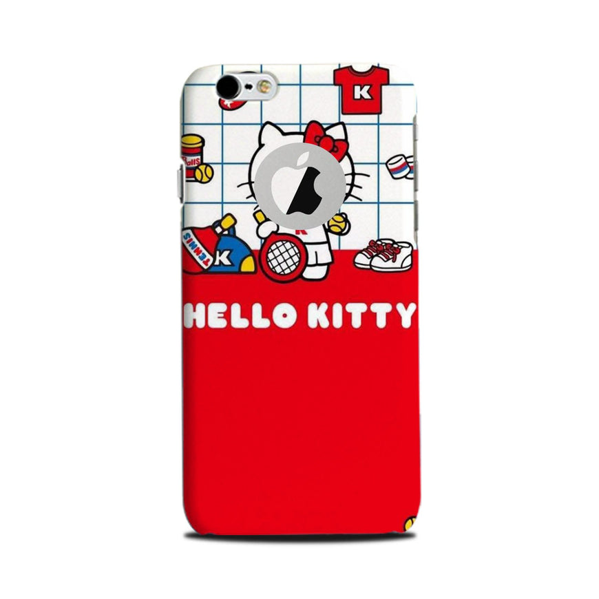 Hello Kitty Mobile Back Case for iPhone 6 Plus / 6s Plus Logo Cut  (Design - 363)