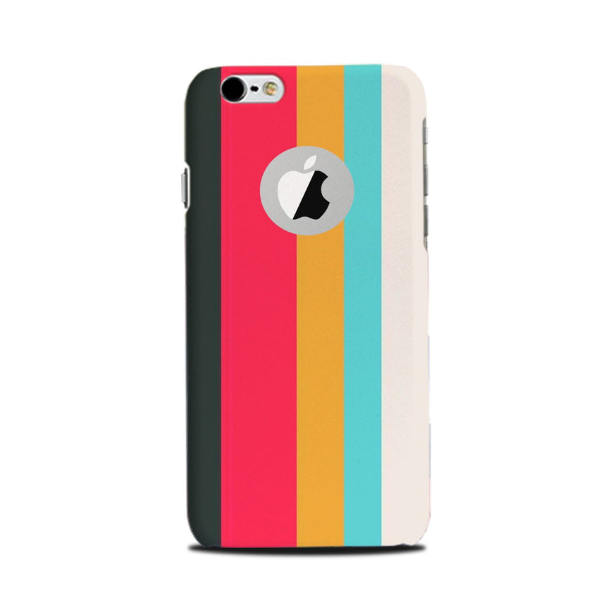 Color Pattern Mobile Back Case for iPhone 6 Plus / 6s Plus Logo Cut  (Design - 369)