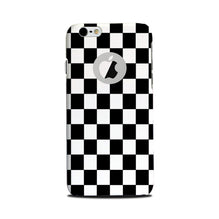 Black White Boxes Mobile Back Case for iPhone 6 Plus / 6s Plus Logo Cut  (Design - 372)