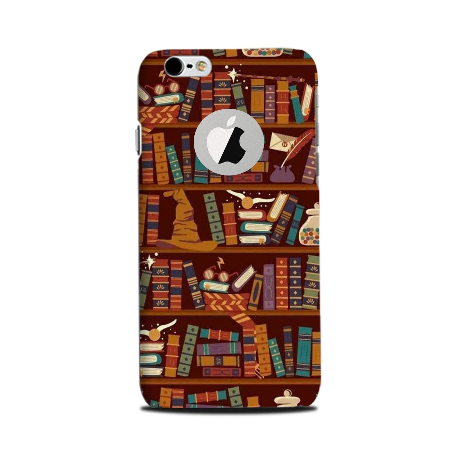 Book Shelf Mobile Back Case for iPhone 6 Plus / 6s Plus Logo Cut  (Design - 390)