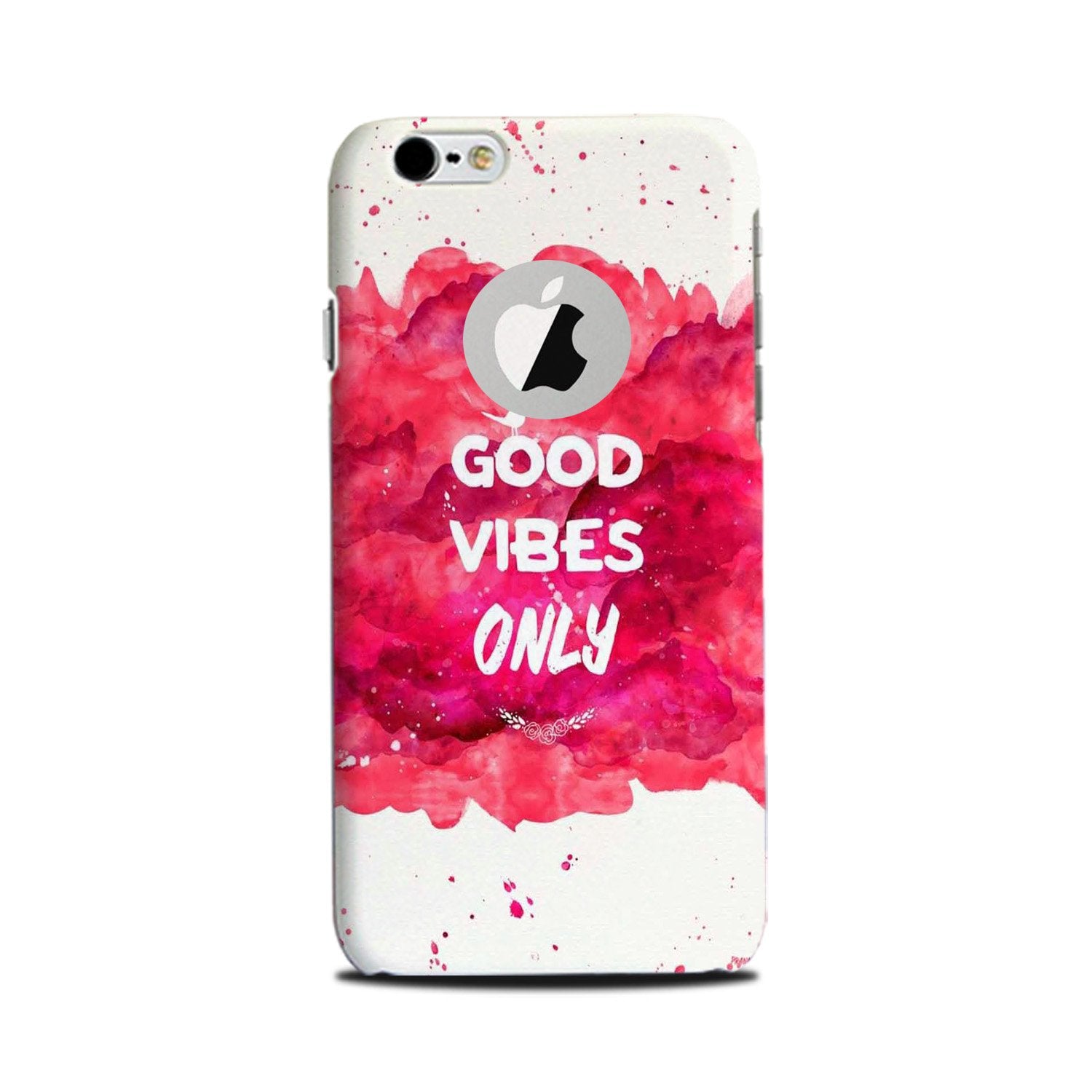 Good Vibes Only Mobile Back Case for iPhone 6 Plus / 6s Plus Logo Cut  (Design - 393)