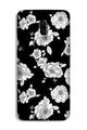 White flowers Black Background Case for OnePlus 6T