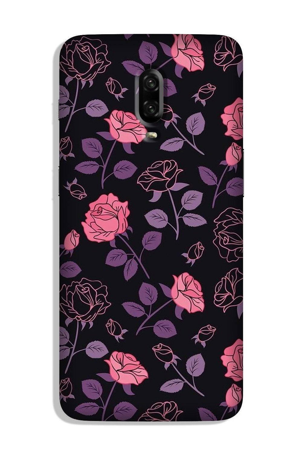 Rose Black Background Case for OnePlus 6T