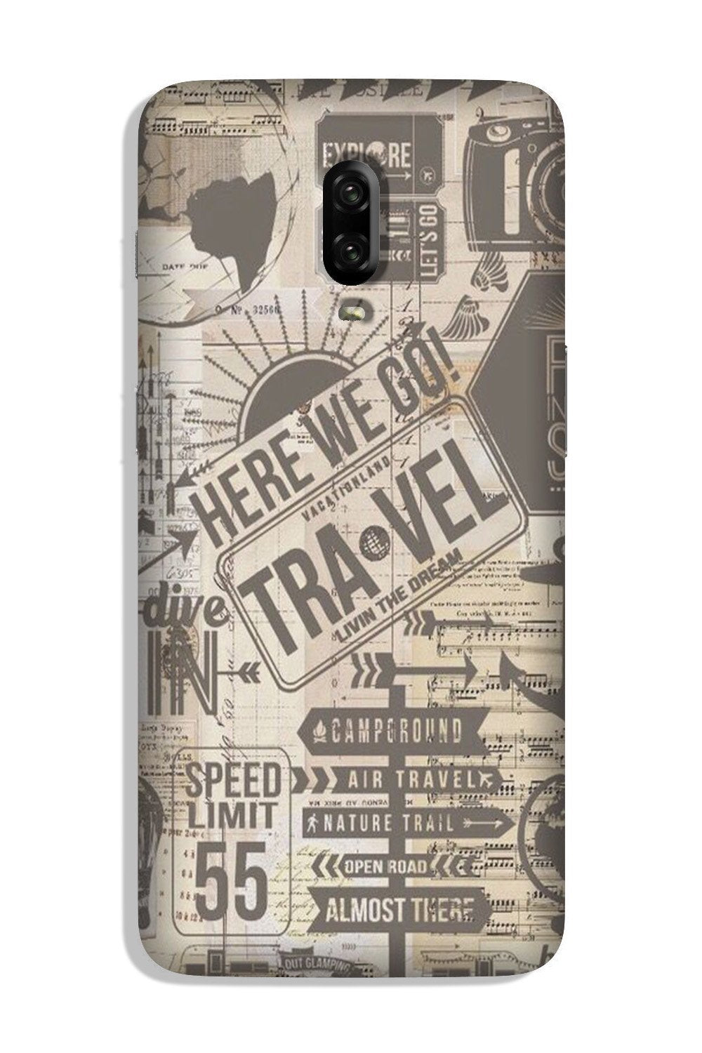 Travel Case for OnePlus 6T  (Design - 104)