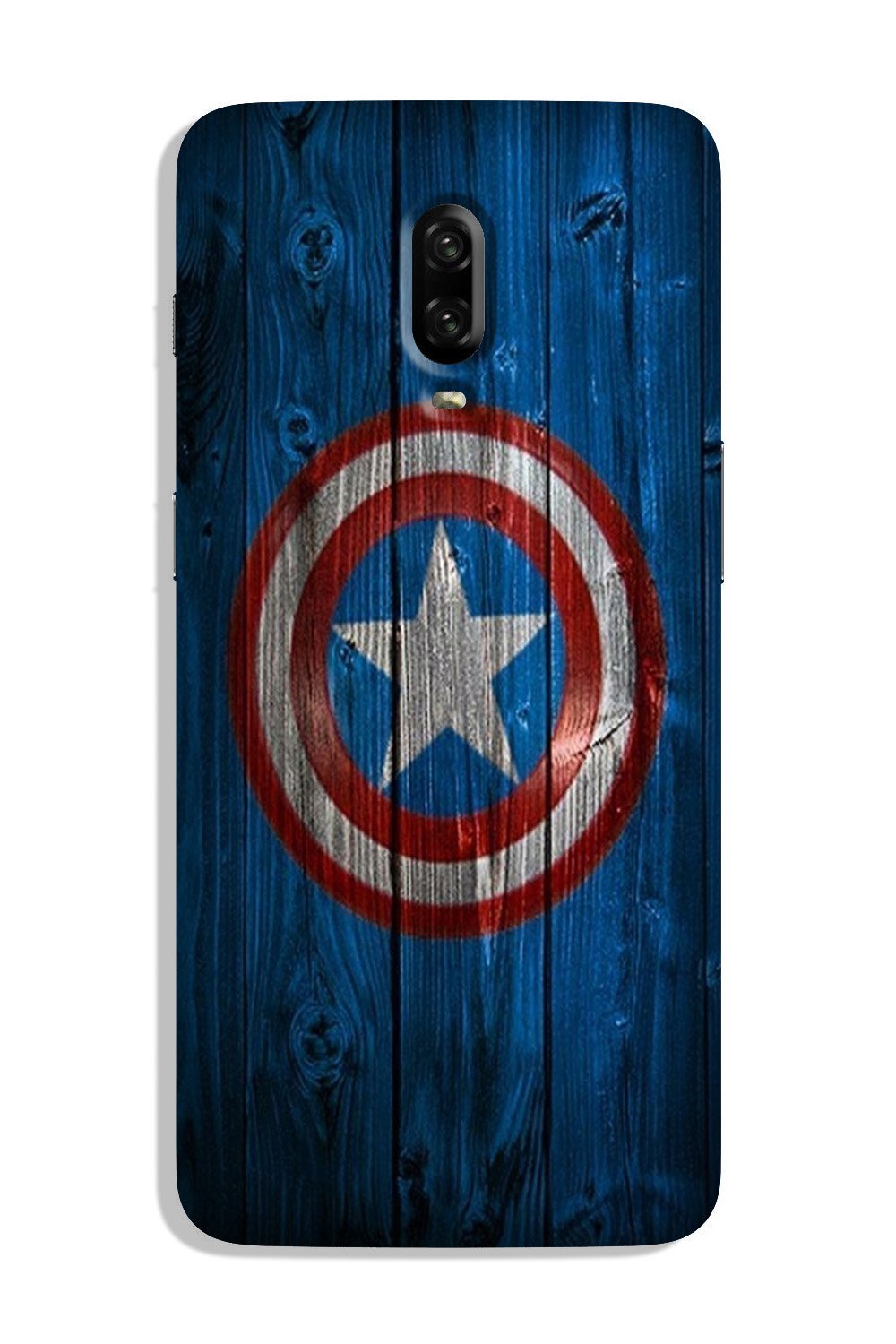 Captain America Superhero Case for OnePlus 6T  (Design - 118)