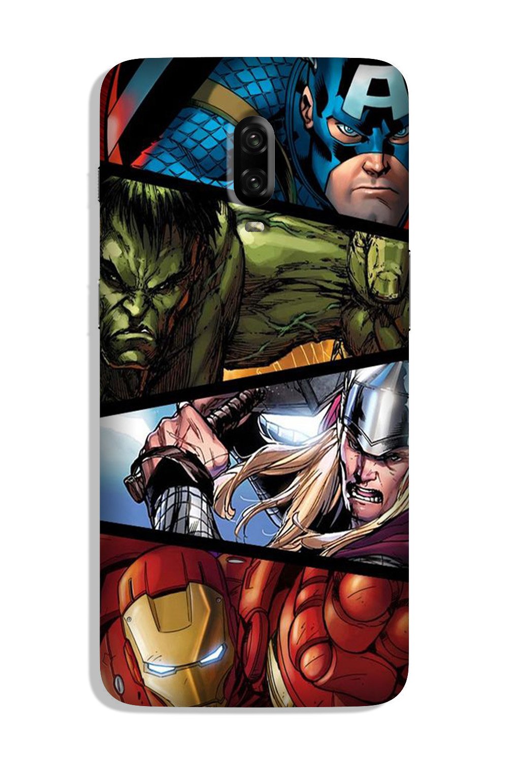 Avengers Superhero Case for OnePlus 6T  (Design - 124)