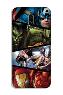 Avengers Superhero Case for OnePlus 6T  (Design - 124)
