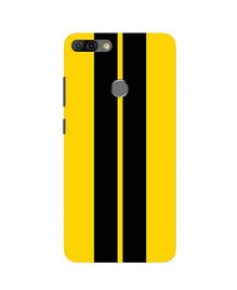 Black Yellow Pattern Mobile Back Case for Infinix Hot 6 Pro (Design - 377)