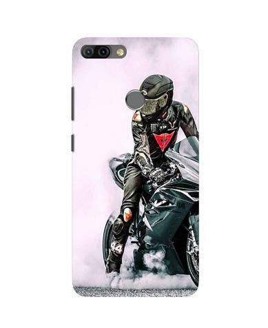 Biker Mobile Back Case for Infinix Hot 6 Pro (Design - 383)