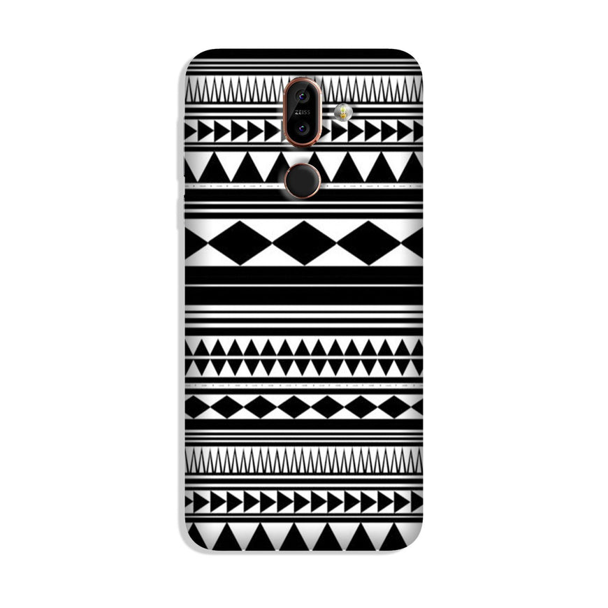 Black white Pattern Case for Nokia 8.1