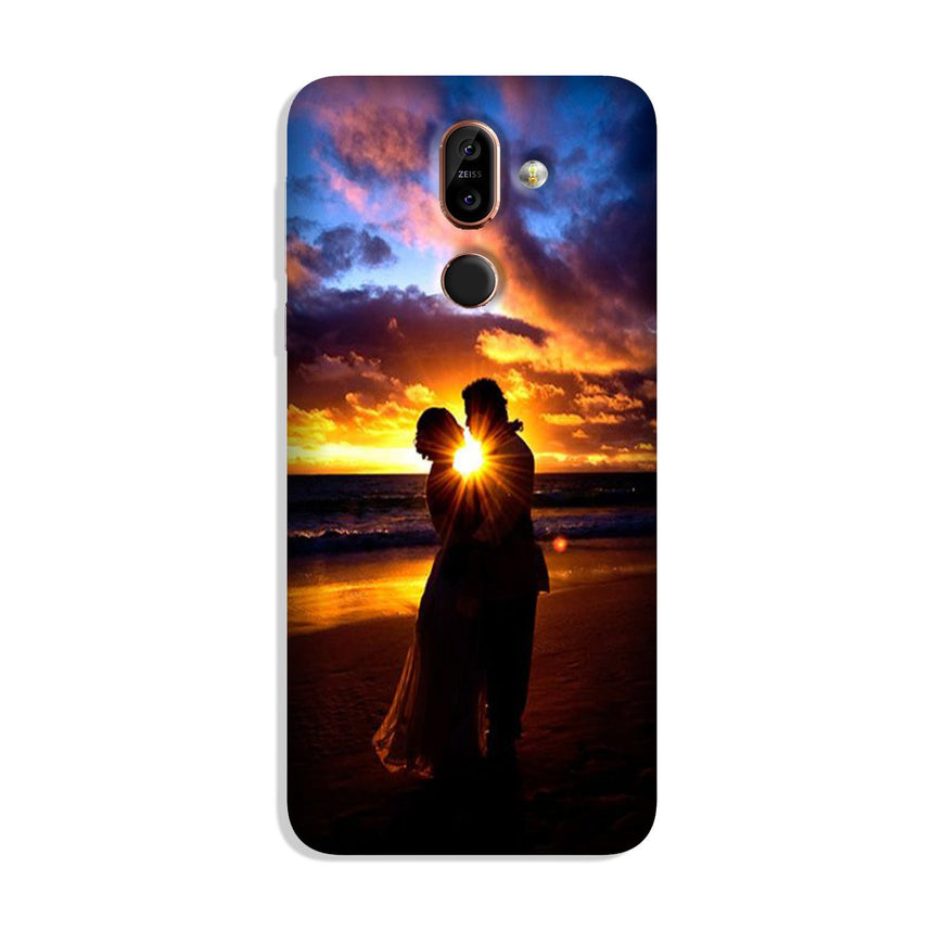 Couple Sea shore Case for Nokia 8.1