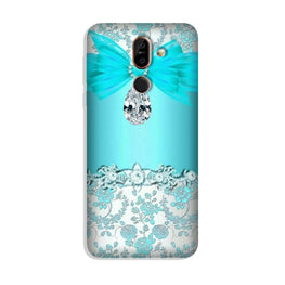 Shinny Blue Background Case for Nokia 8.1