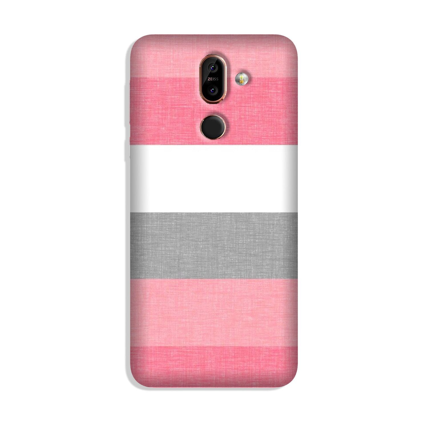 Pink white pattern Case for Nokia 8.1