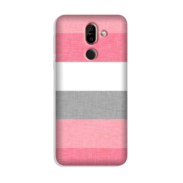 Pink white pattern Case for Nokia 8.1