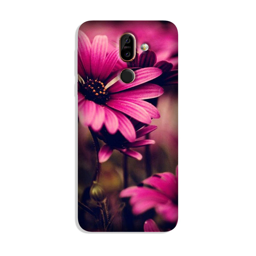 Purple Daisy Case for Nokia 8.1
