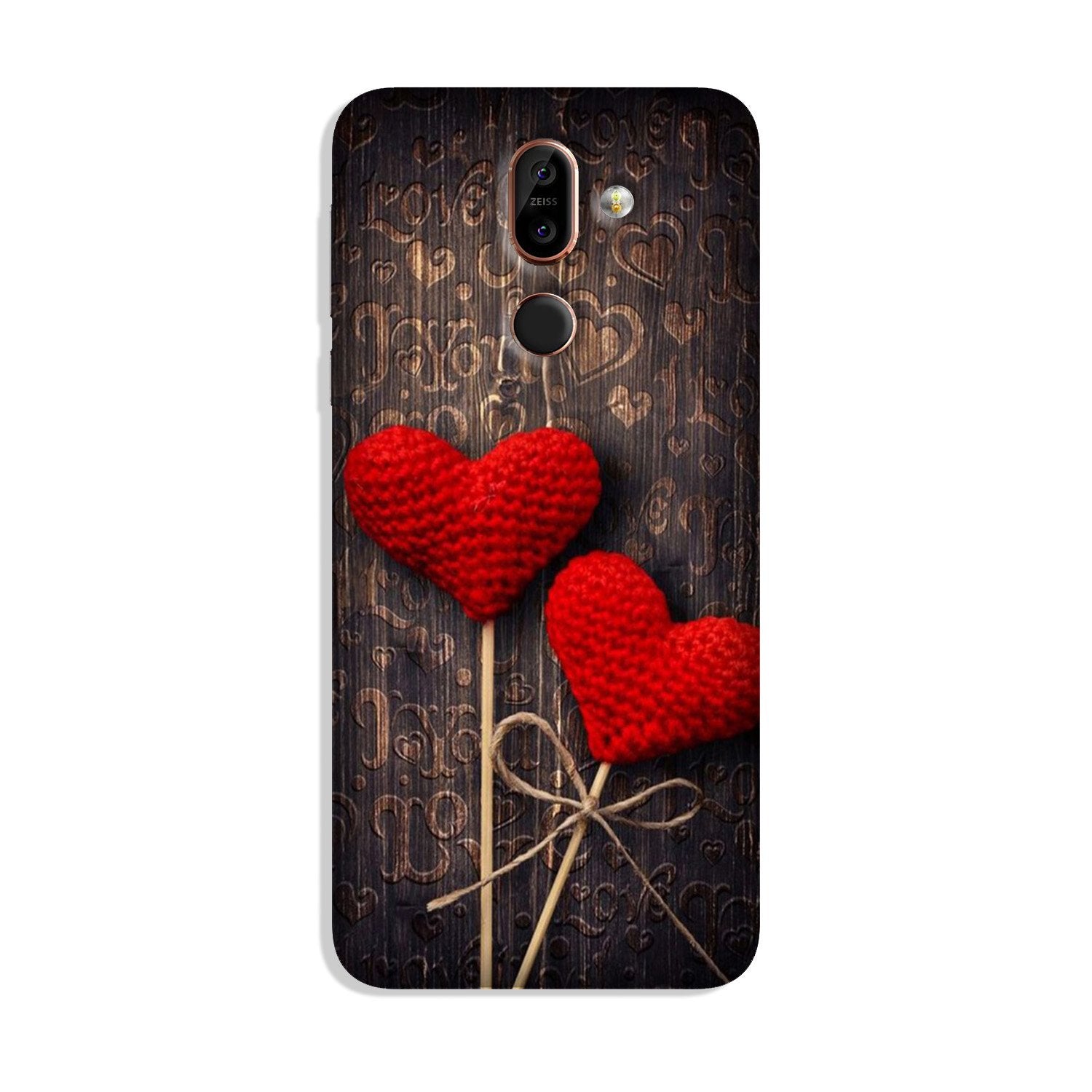 Red Hearts Case for Nokia 8.1