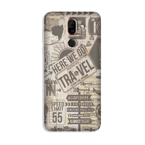Travel Case for Nokia 8.1  (Design - 104)