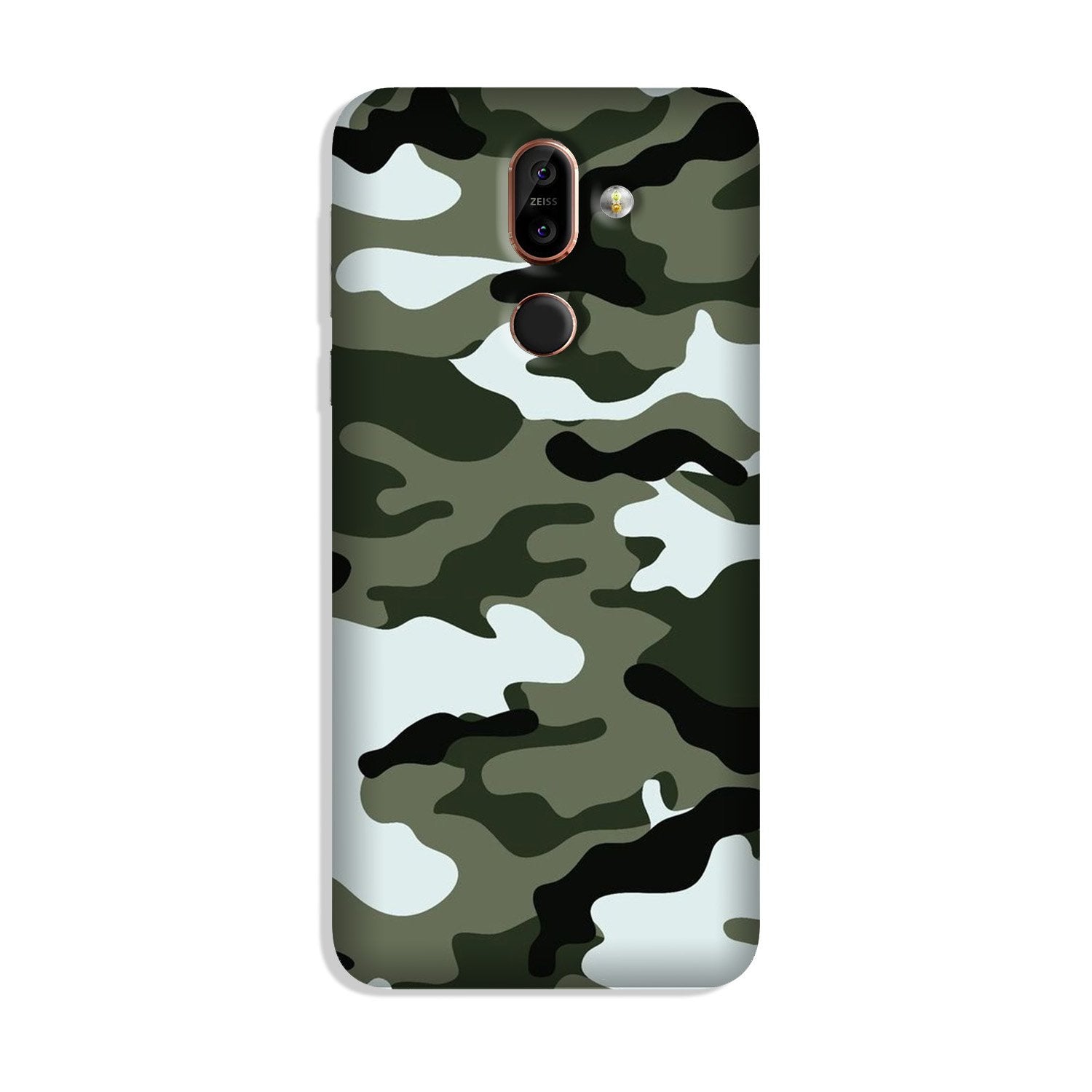 Army Camouflage Case for Nokia 8.1  (Design - 108)