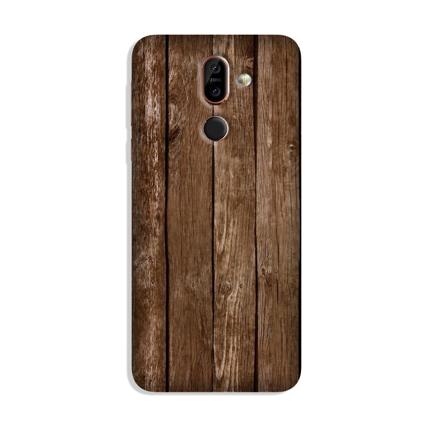 Wooden Look Case for Nokia 8.1  (Design - 112)