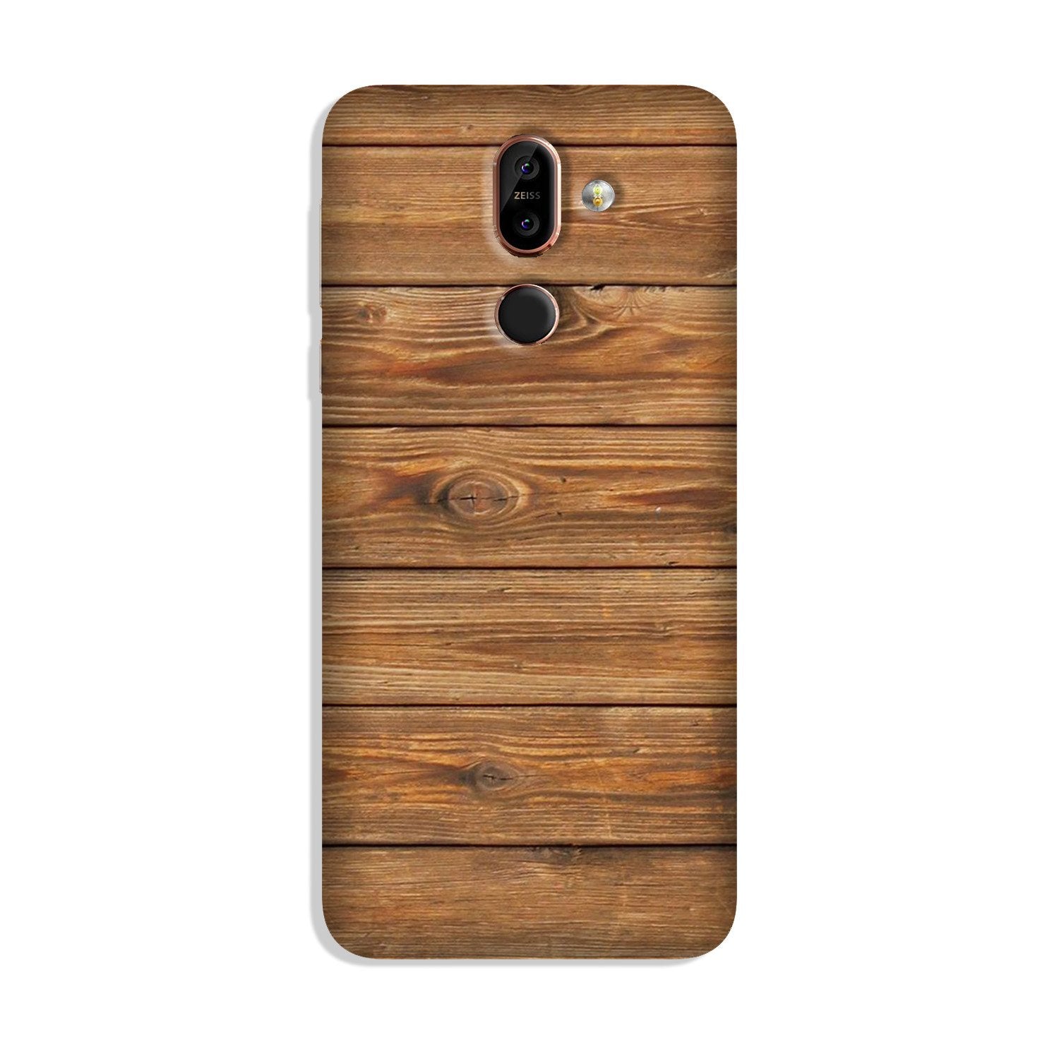 Wooden Look Case for Nokia 8.1  (Design - 113)