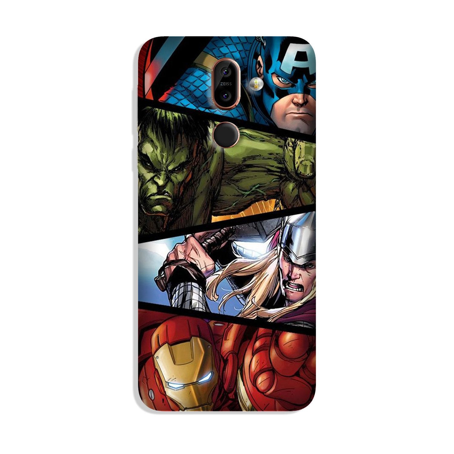 Avengers Superhero Case for Nokia 8.1  (Design - 124)