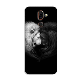 Dark White Lion Case for Nokia 8.1  (Design - 140)