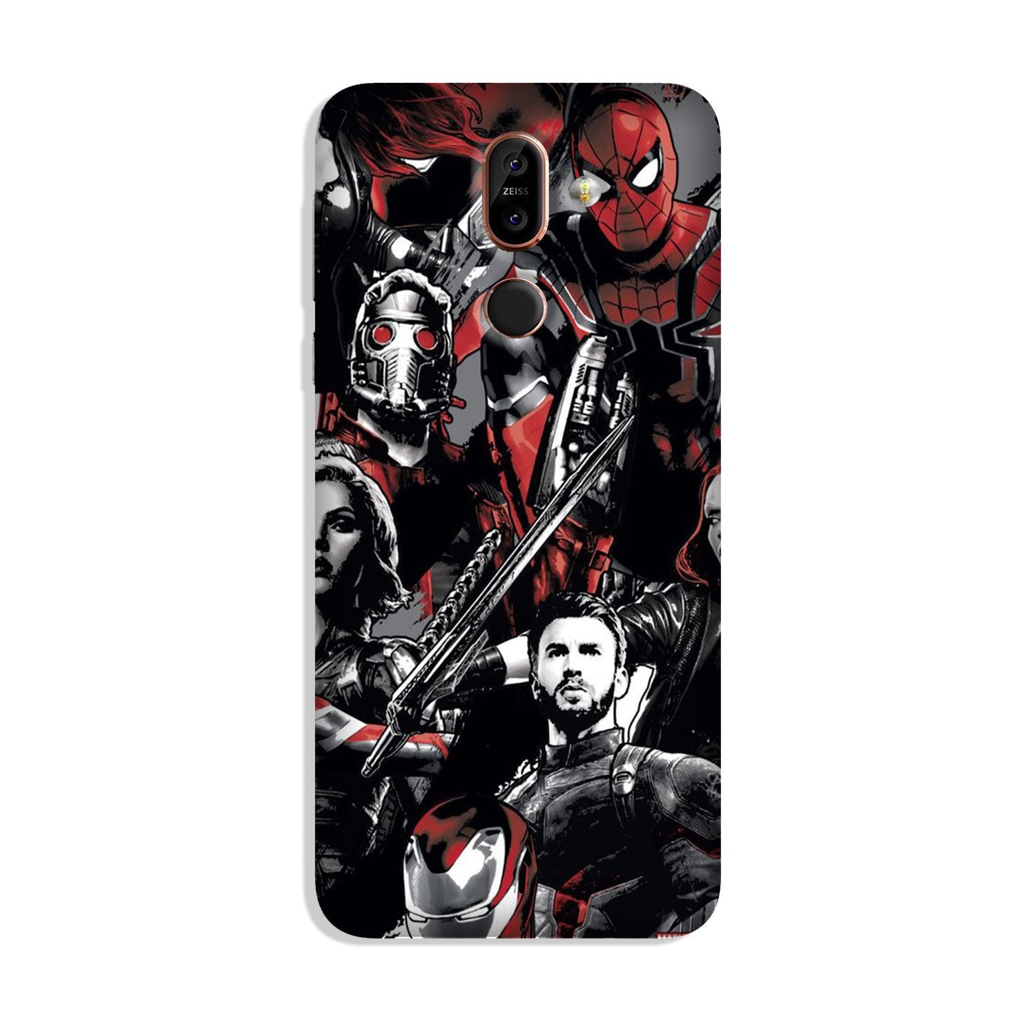 Avengers Case for Nokia 8.1 (Design - 190)