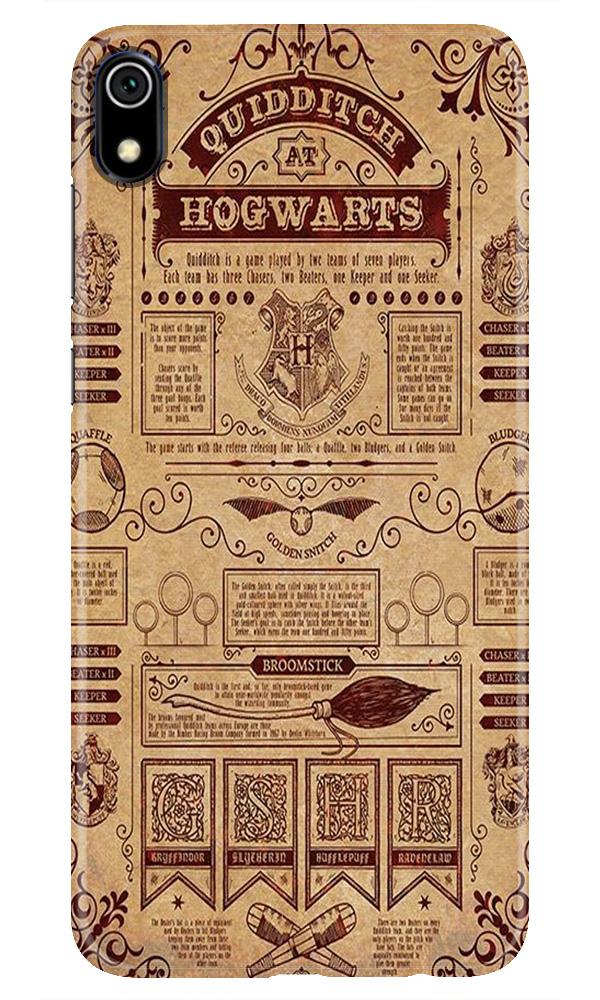 Hogwarts Mobile Back Case for Redmi 7A(Design - 304)