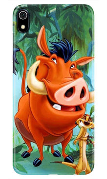 Timon and Pumbaa Mobile Back Case for Redmi 7A  (Design - 305)