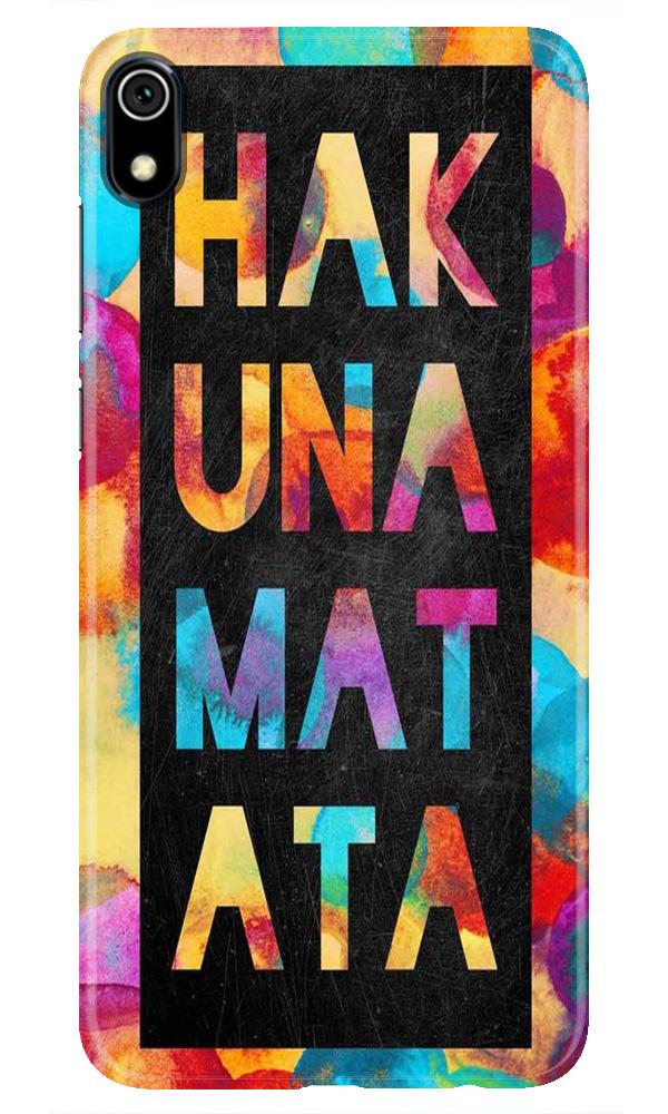 Hakuna Matata Mobile Back Case for Redmi 7A  (Design - 323)