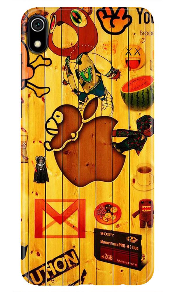 Wooden Texture Mobile Back Case for Redmi 7A  (Design - 367)