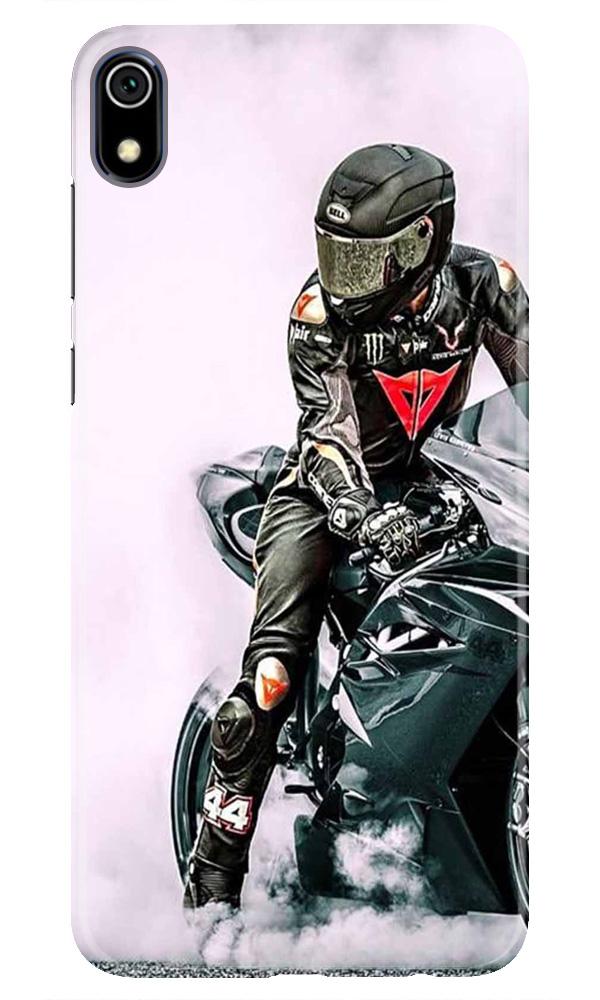 Biker Mobile Back Case for Redmi 7A  (Design - 383)